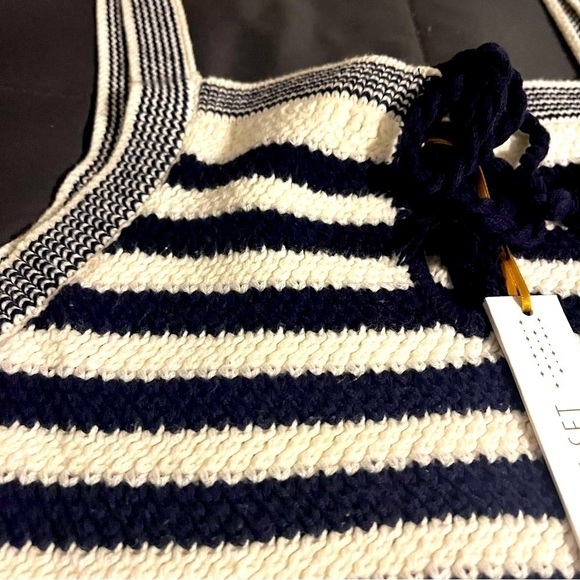 House of Harlow 1960 open knit navy sweater short set. Monrow design. - Picture 6 of 9